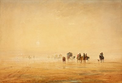 Lancaster Sands, 1844 door David Cox